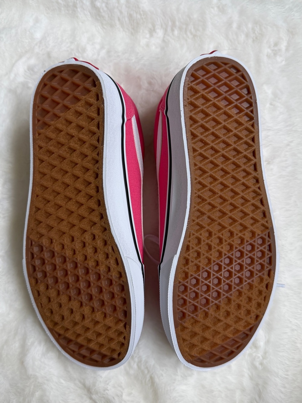 Vans Pink Canvas Low-Top Sneakers with White Stripe - Picture 4 of 11